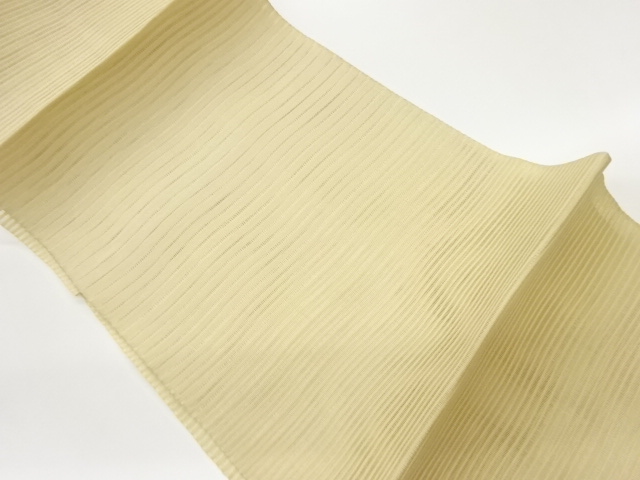 絽よろけ縞模様織出し名古屋帯